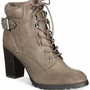 Style & Co Caitlin Lace-Up Combat Booties size 12